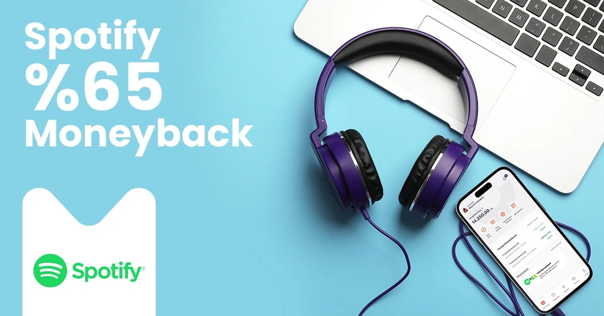 Spotify harcamana %65 Moneyback