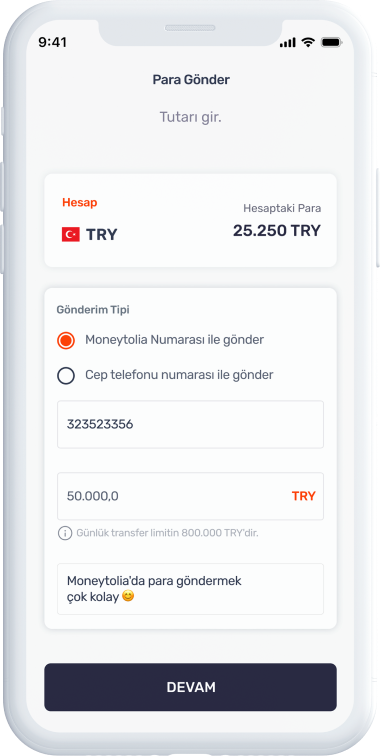 Kısıtlamalara takılma, 7/24 para gönder